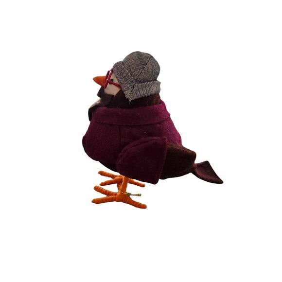 RARE 2019 Bramble Bird Fall Feathered Friends Target Spritz Maroon Glasses Hat - Picture 2 of 5